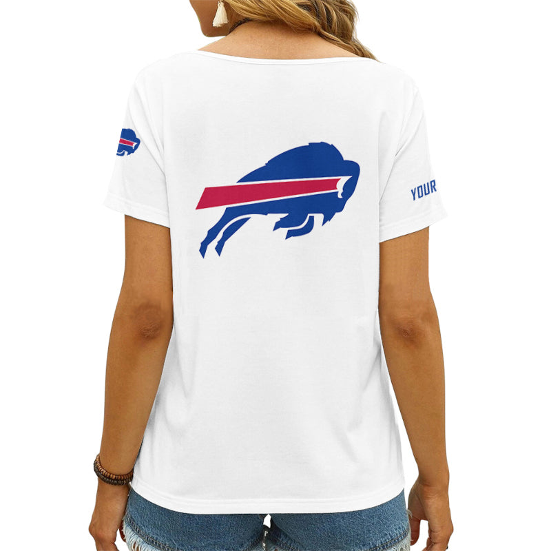 Buffalo Bills Personalized V-neck Women T-shirt AGC108