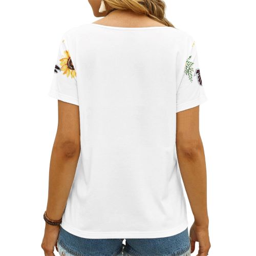 Atlanta Falcons V-neck Women T-shirt AGCWTS597