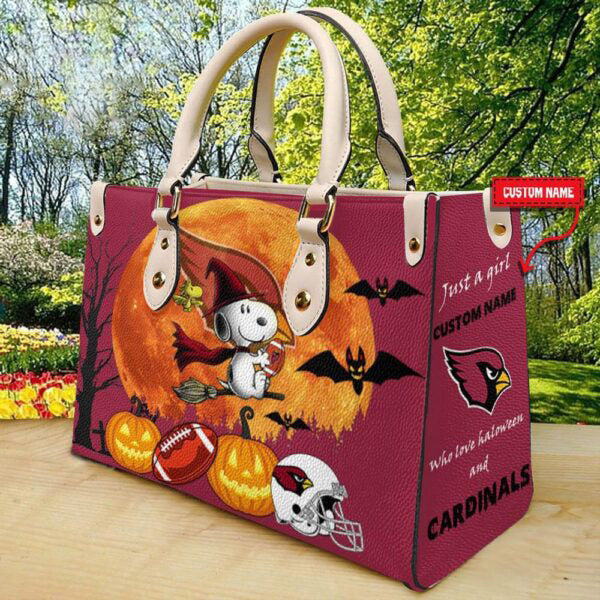 Arizona Cardinals Halloween Leather Hand Bag Limited Edition AZDDLHB000033