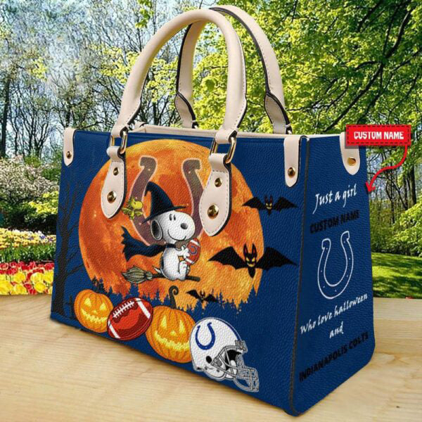 Indianapolis Colts Halloween Leather Hand Bag Limited Edition AZDDLHB000046