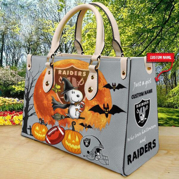 Las Vegas Raiders Halloween Leather Hand Bag Limited Edition AZDDLHB000049