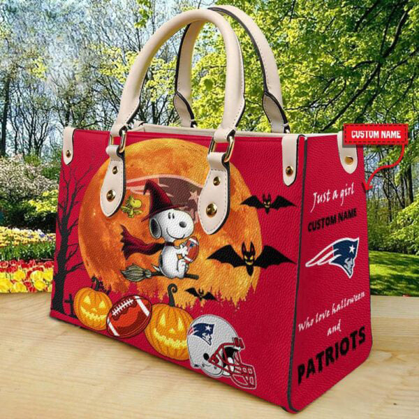 New England Patriots Halloween Leather Hand Bag Limited Edition AZDDLHB000054