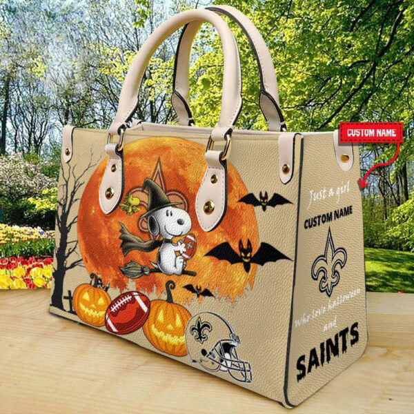 New Orleans Saints Halloween Leather Hand Bag Limited Edition AZDDLHB000055