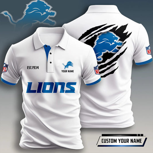 Detroit Lions Premium Men Polo Shirt BT346