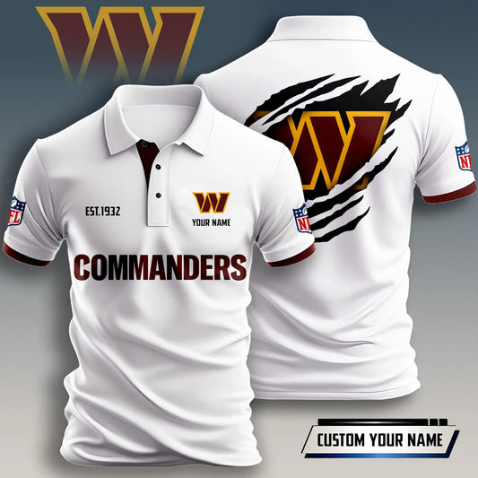 Washington Commanders Premium Men Polo Shirt BT349