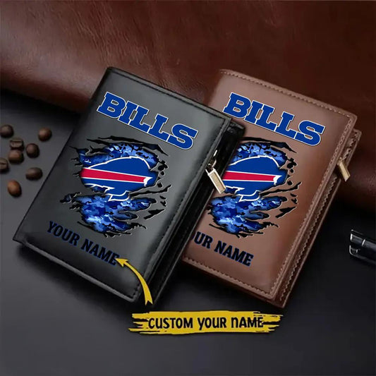 Buffalo Bills Men’s Slim Vertical Leather Wallet Trending 2025 AZBTSVLW000030