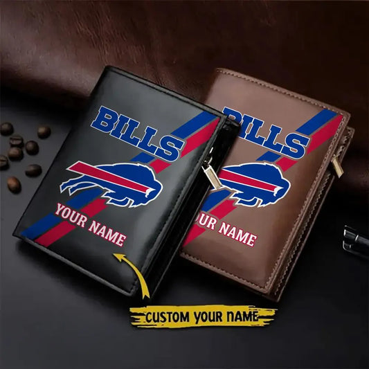 Buffalo Bills Men’s Slim Vertical Leather Wallet Trending 2025 AZBTSVLW000041