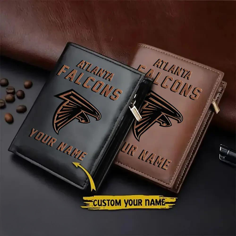Atlanta Falcons Men’s Slim Vertical Leather Wallet Trending 2025 AZBTSVLW000053