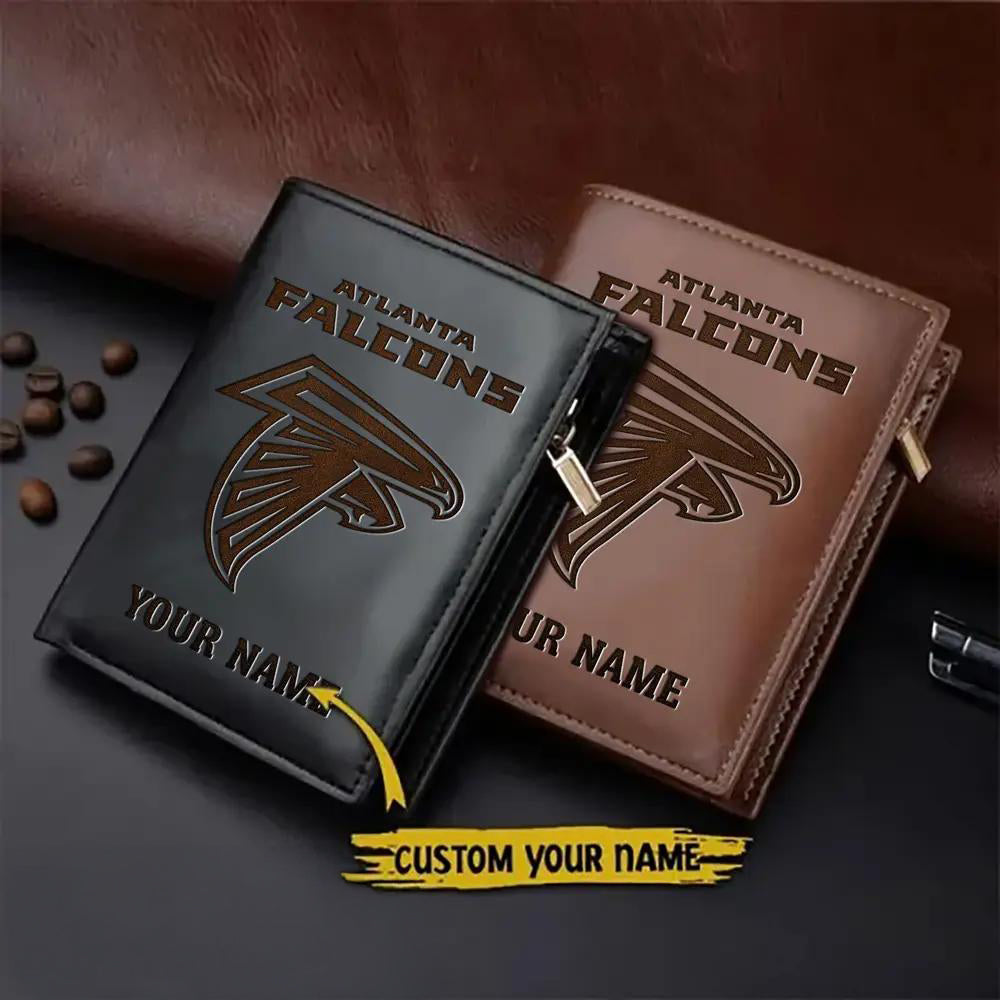 Atlanta Falcons Men’s Slim Vertical Leather Wallet Trending 2025 AZBTSVLW000057