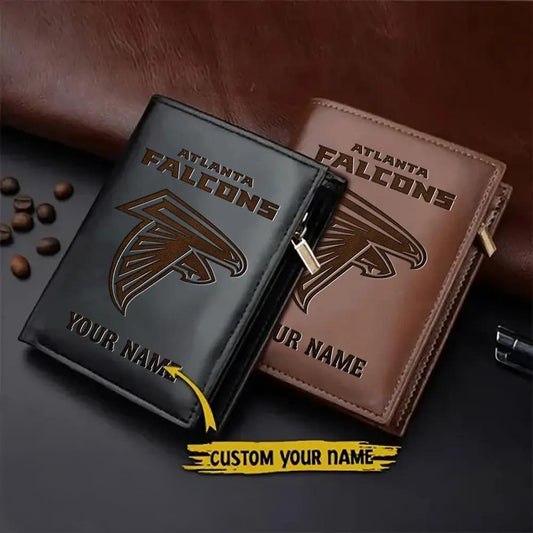 Atlanta Falcons Men’s Slim Vertical Leather Wallet Trending 2025 AZBTSVLW000057