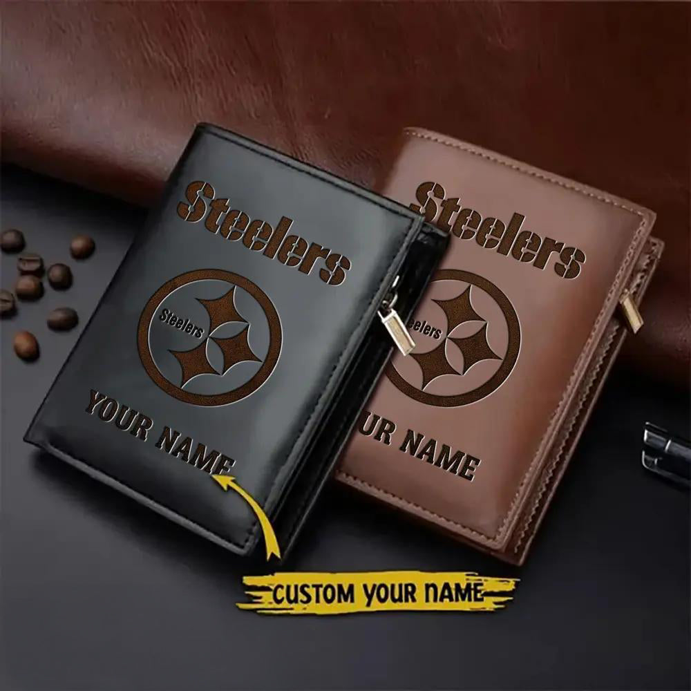 Pittsburgh Steelers Men’s Slim Vertical Leather Wallet Trending 2025 AZBTSVLW000126