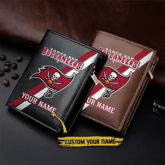 Tampa Bay Buccaneers Men’s Slim Vertical Leather Wallet Trending 2025 AZBTSVLW000150