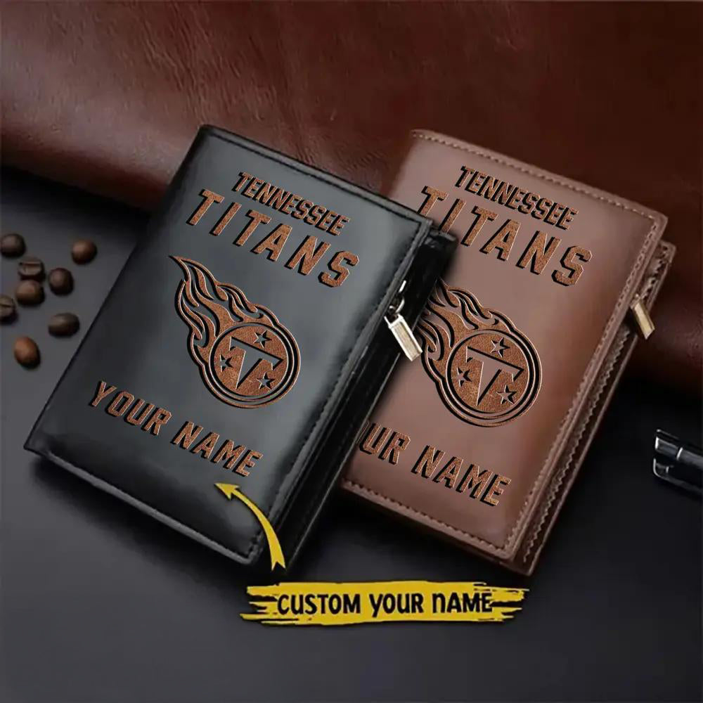 Tennessee Titans Men’s Slim Vertical Leather Wallet Trending 2025 AZBTSVLW000175