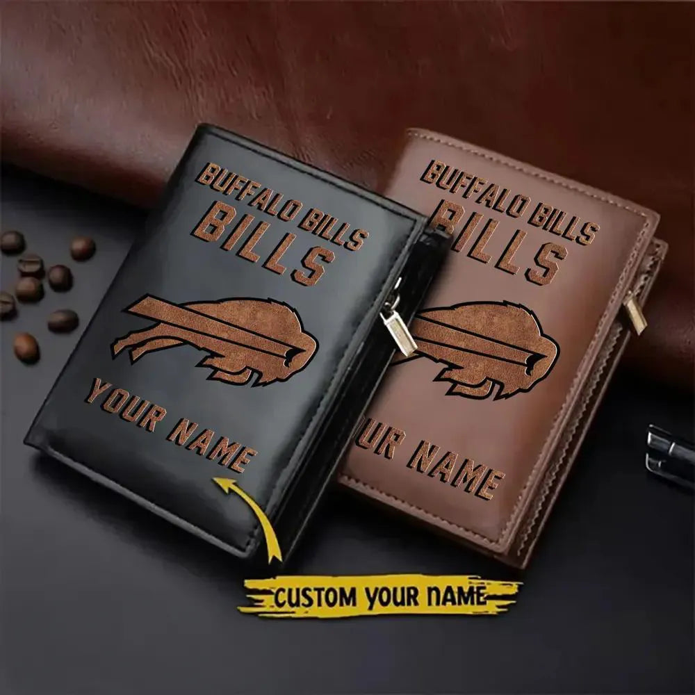 Buffalo Bills Men’s Slim Vertical Leather Wallet Trending 2025 AZBTSVLW000184