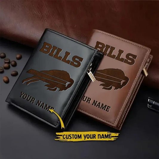 Buffalo Bills Men’s Slim Vertical Leather Wallet Trending 2025 AZBTSVLW000186