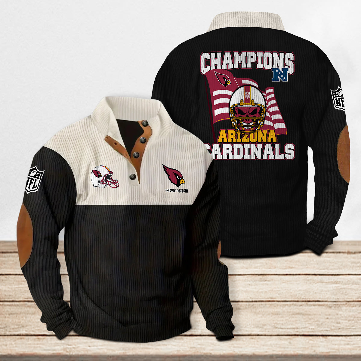 Arizona Cardinals Colorful Stand Collar Sweatshirt Limited Edition AZCACSSW000065