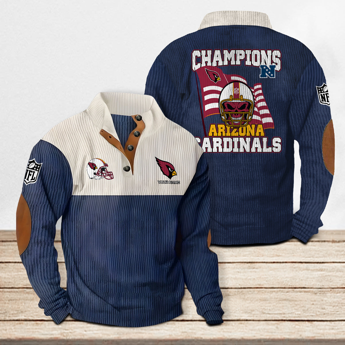 Arizona Cardinals Colorful Stand Collar Sweatshirt Limited Edition AZCACSSW000065