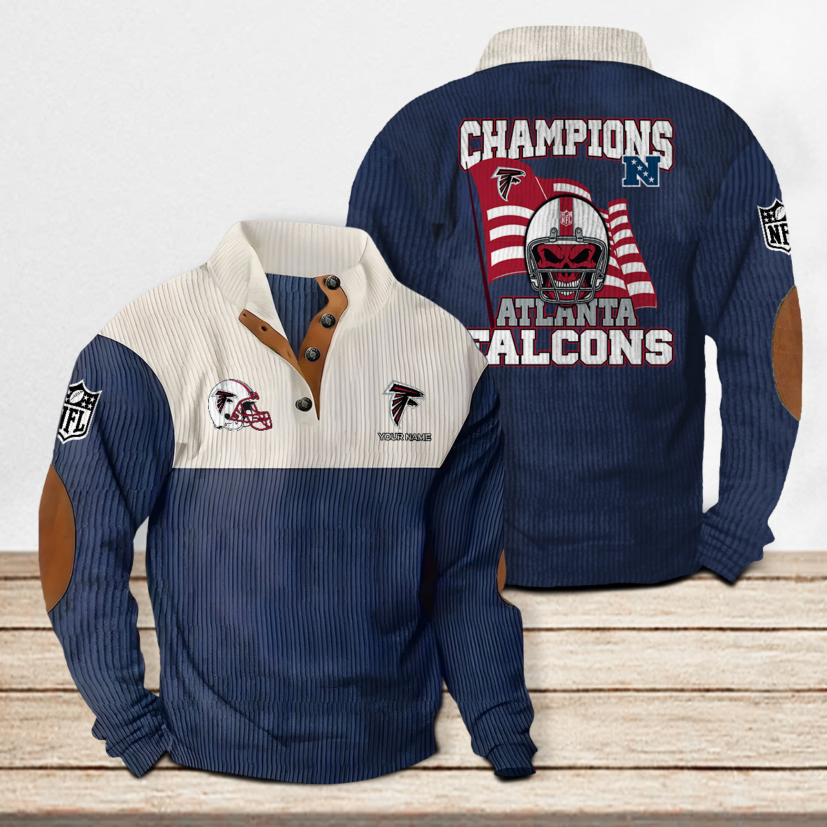 Atlanta Falcons Colorful Stand Collar Sweatshirt Limited Edition AZCACSSW000066