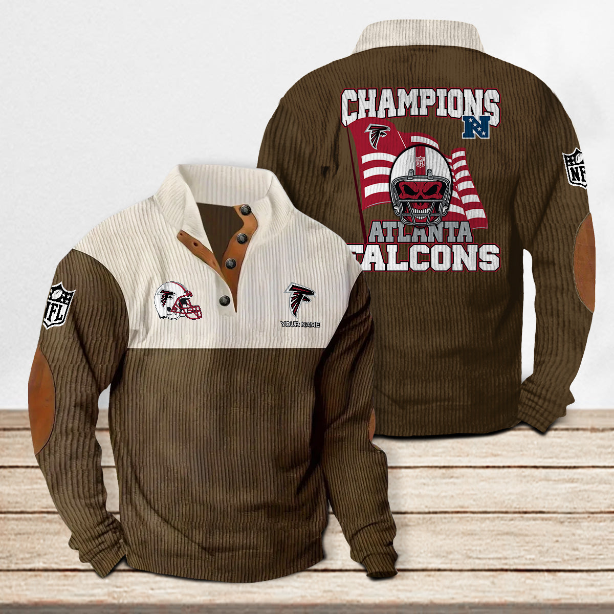 Atlanta Falcons Colorful Stand Collar Sweatshirt Limited Edition AZCACSSW000066