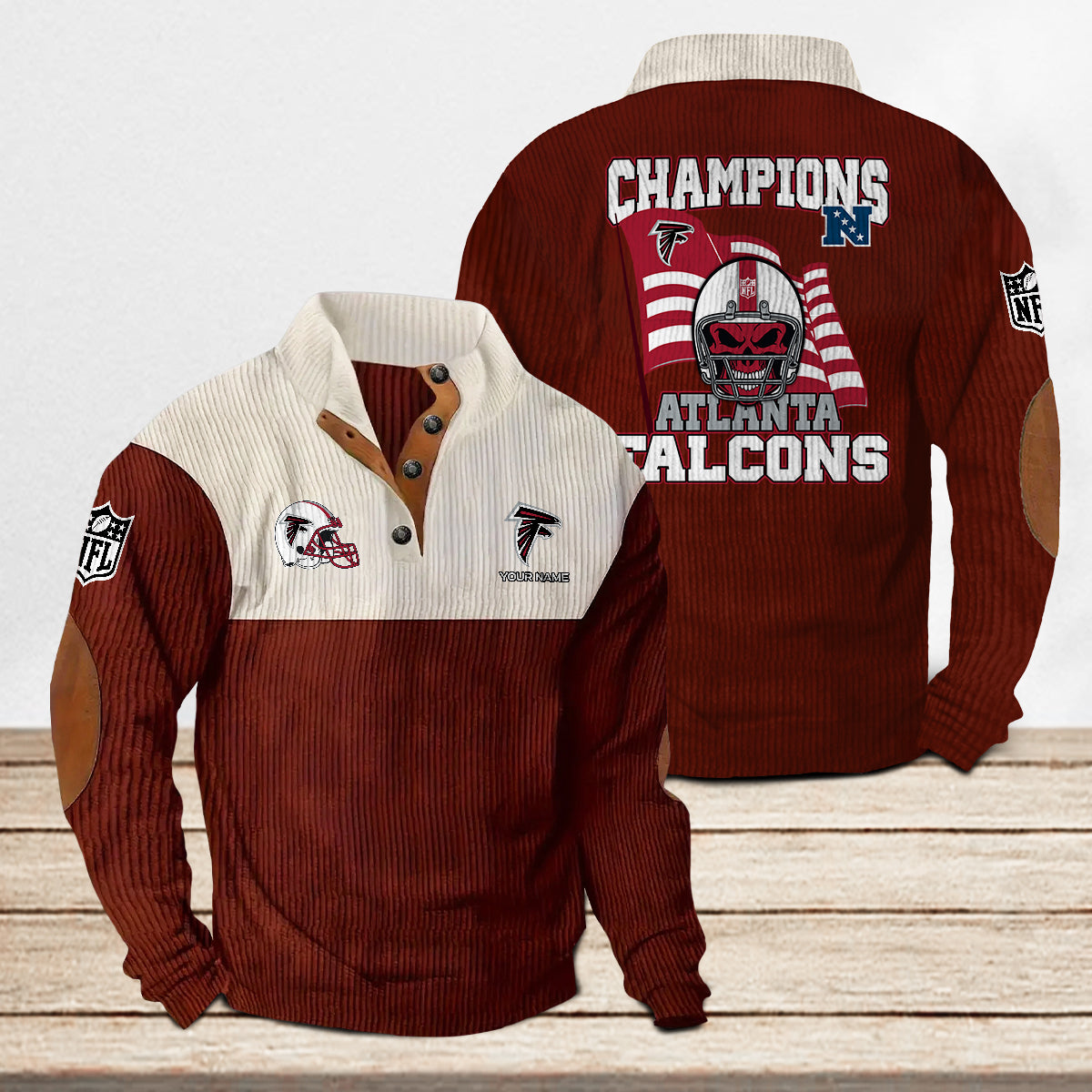 Atlanta Falcons Colorful Stand Collar Sweatshirt Limited Edition AZCACSSW000066