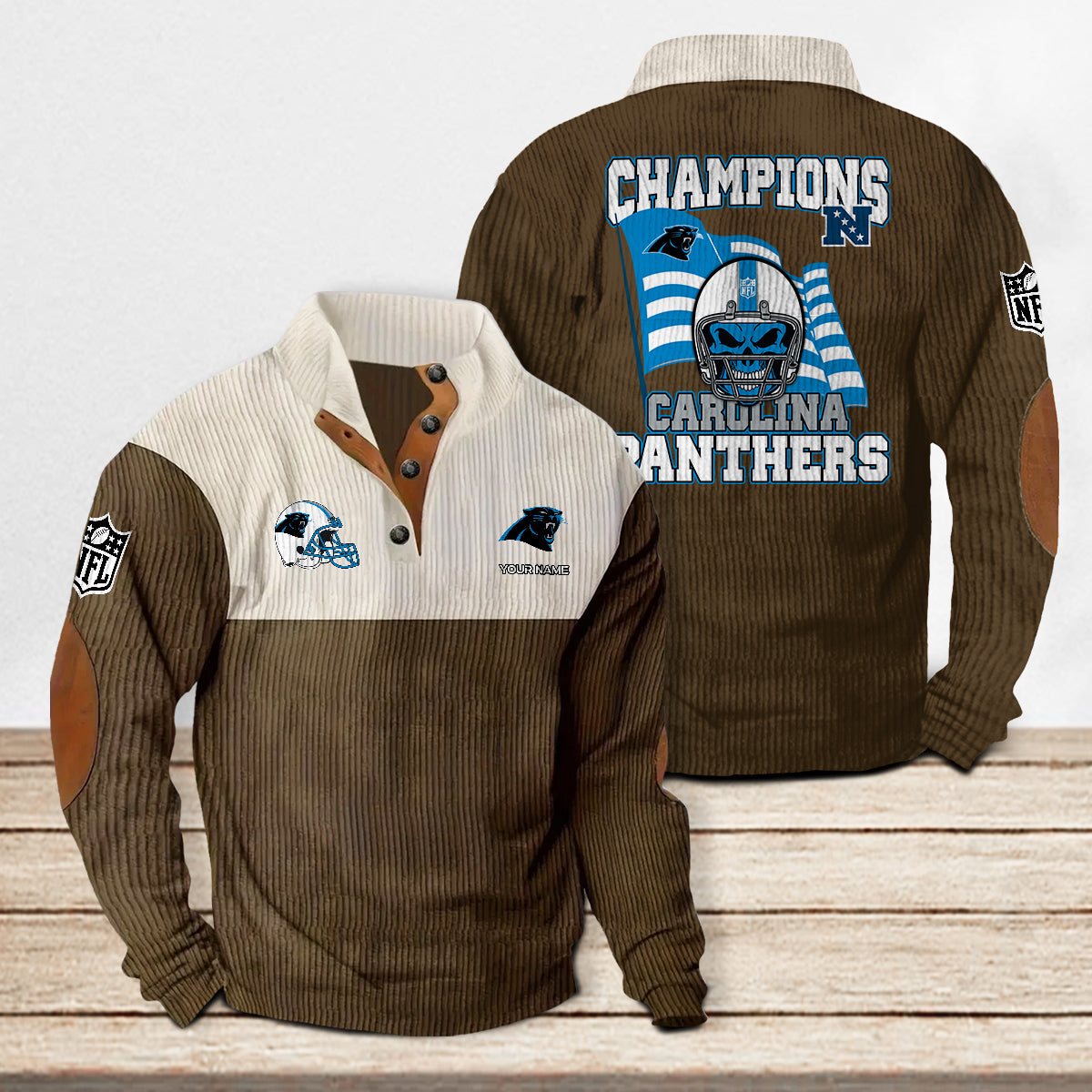 Carolina Panthers Colorful Stand Collar Sweatshirt Limited Edition AZCACSSW000067