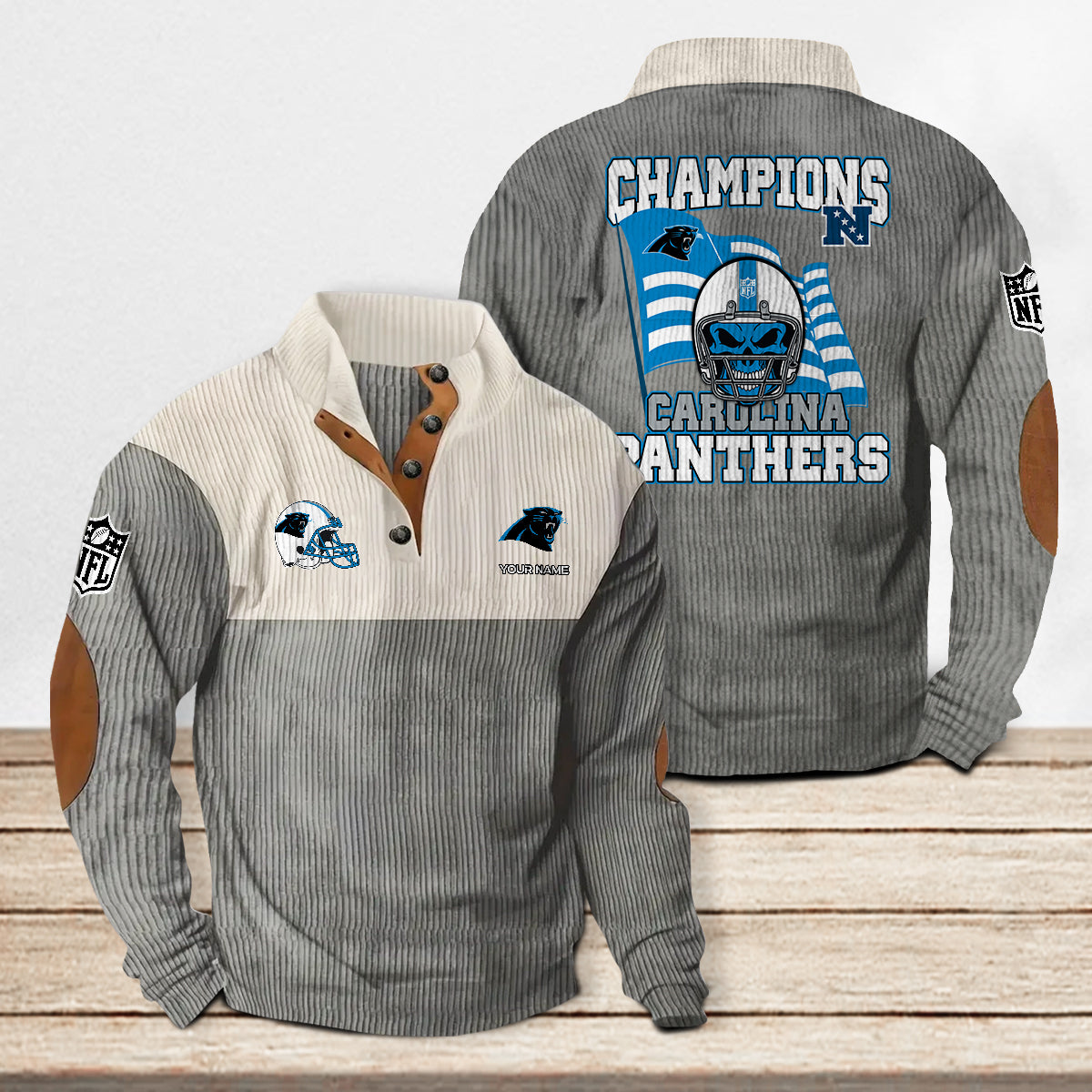 Carolina Panthers Colorful Stand Collar Sweatshirt Limited Edition AZCACSSW000067