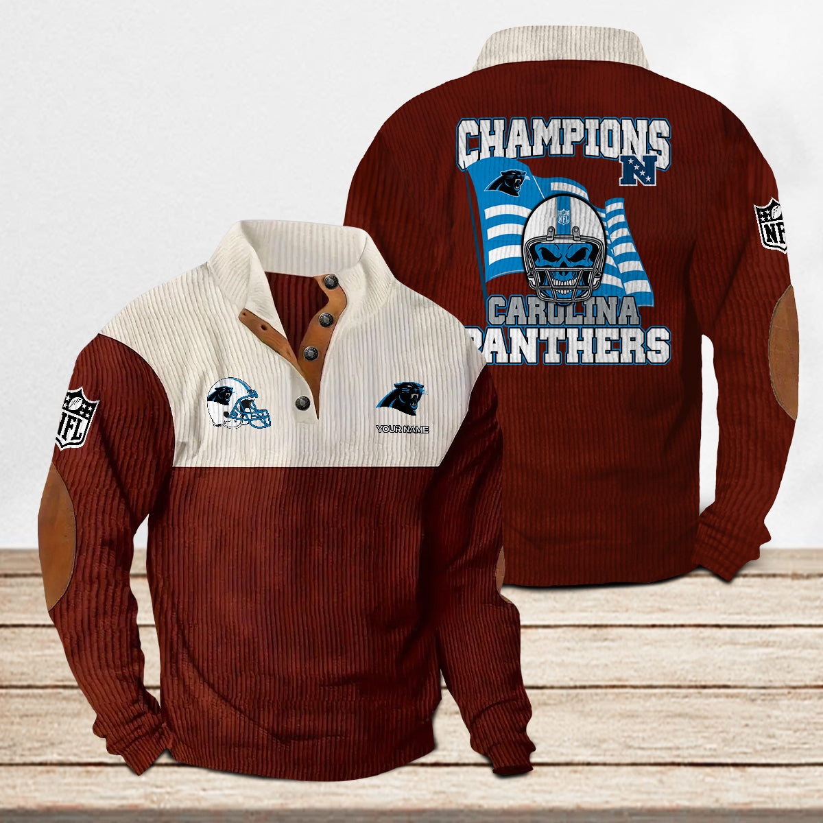 Carolina Panthers Colorful Stand Collar Sweatshirt Limited Edition AZCACSSW000067