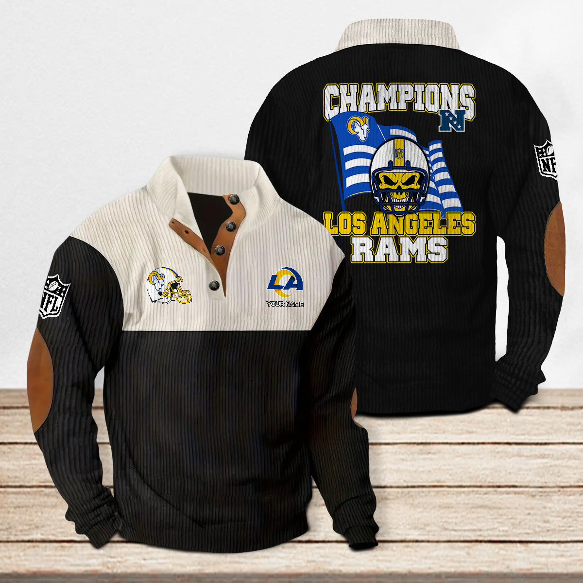 Los Angeles Rams Colorful Stand Collar Sweatshirt Limited Edition AZCACSSW000072