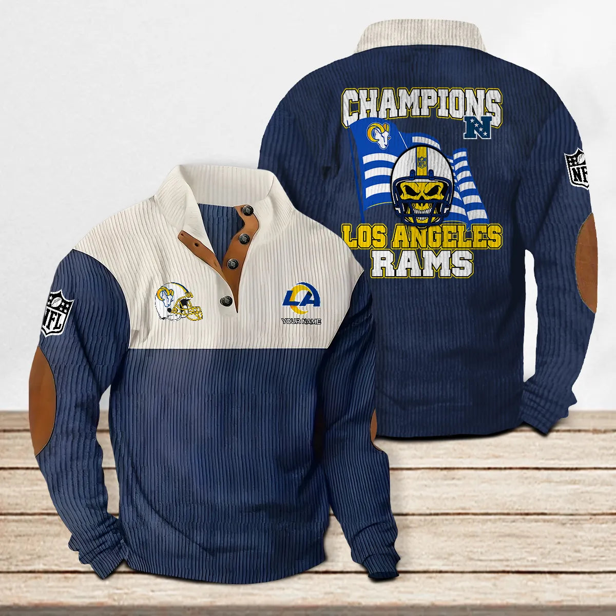 Los Angeles Rams Colorful Stand Collar Sweatshirt Limited Edition AZCACSSW000072