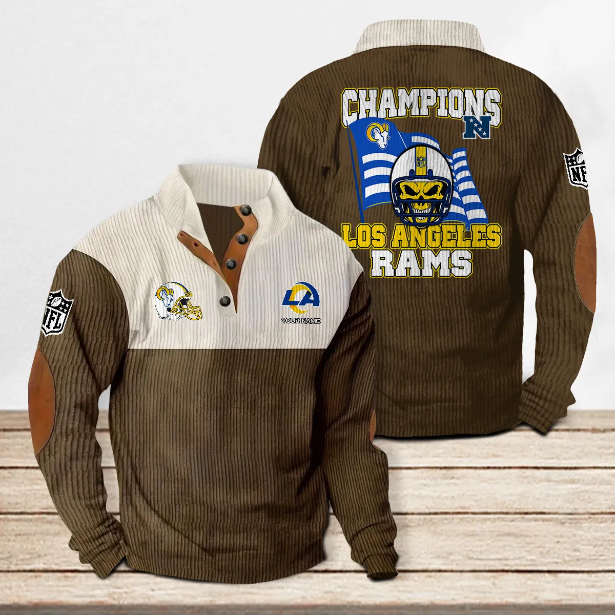 Los Angeles Rams Colorful Stand Collar Sweatshirt Limited Edition AZCACSSW000072