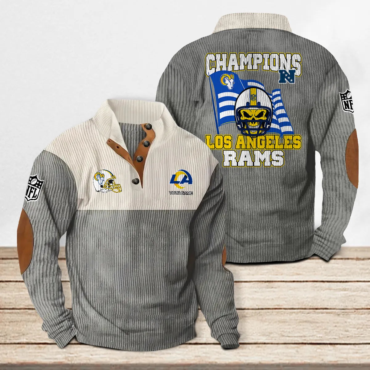 Los Angeles Rams Colorful Stand Collar Sweatshirt Limited Edition AZCACSSW000072