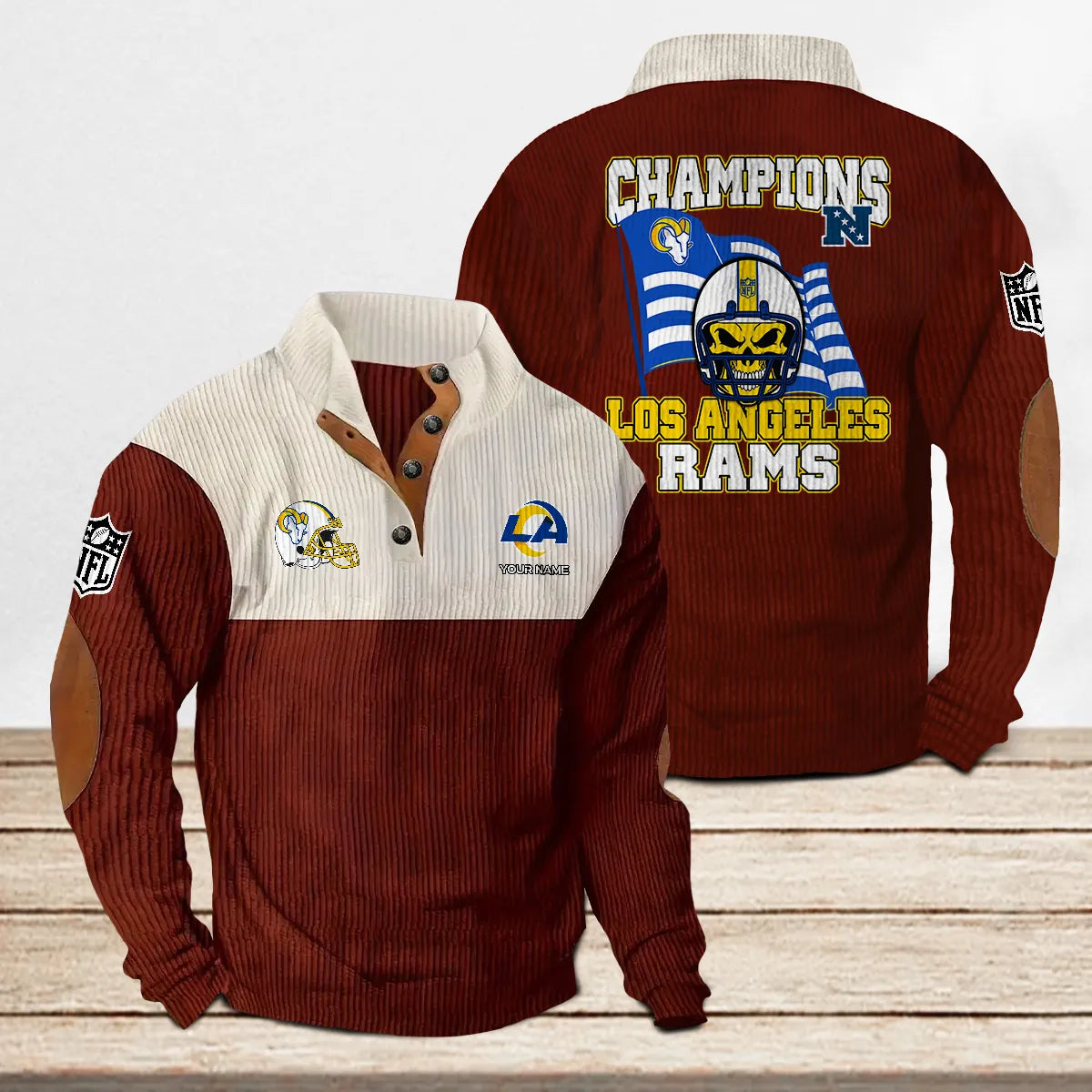 Los Angeles Rams Colorful Stand Collar Sweatshirt Limited Edition AZCACSSW000072