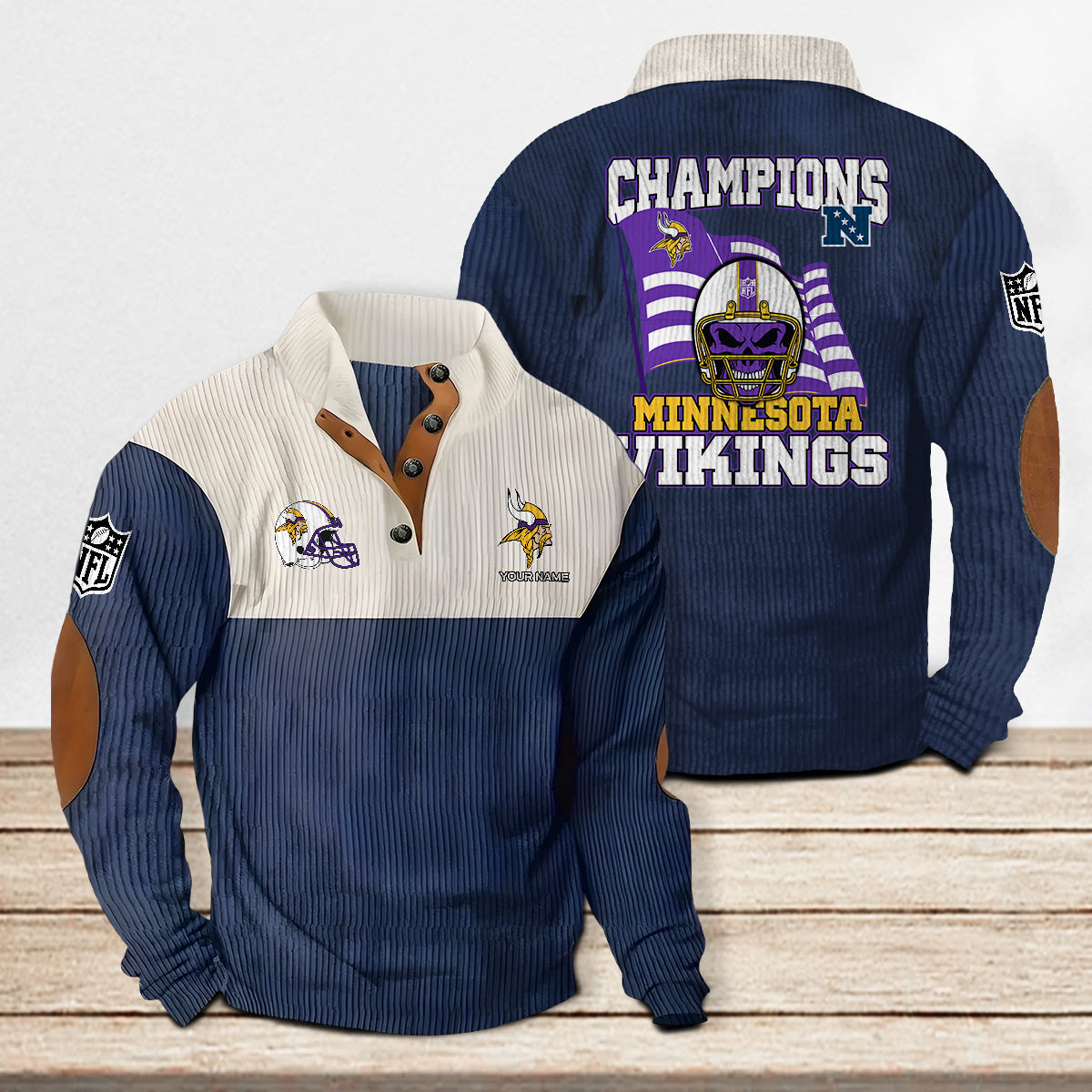 Minnesota Vikings Colorful Stand Collar Sweatshirt Limited Edition AZCACSSW000073