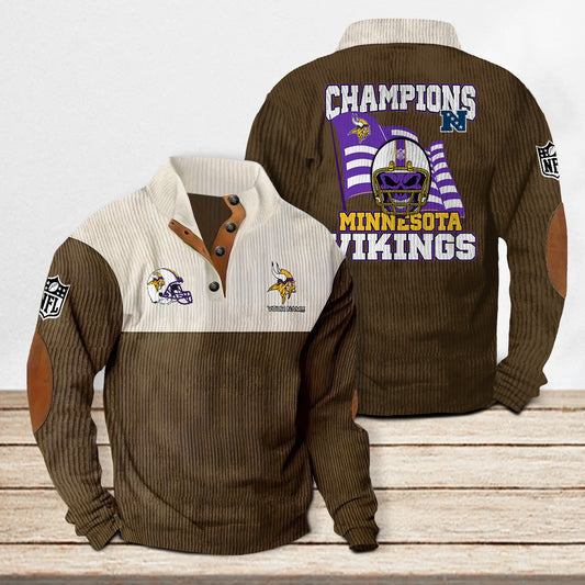 Minnesota Vikings Colorful Stand Collar Sweatshirt Limited Edition AZCACSSW000073