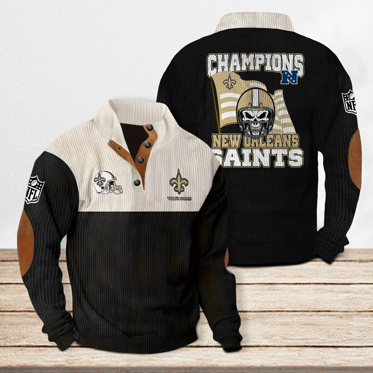 New Orleans Saints Colorful Stand Collar Sweatshirt Limited Edition AZCACSSW000074