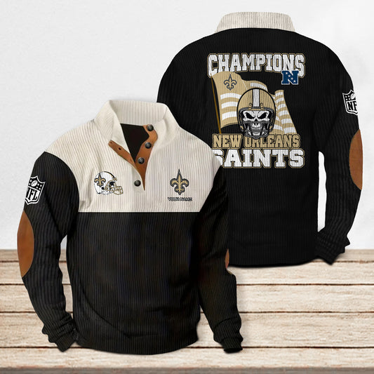New Orleans Saints Colorful Stand Collar Sweatshirt Limited Edition AZCACSSW000074