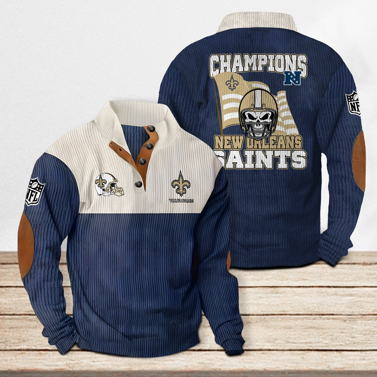 New Orleans Saints Colorful Stand Collar Sweatshirt Limited Edition AZCACSSW000074