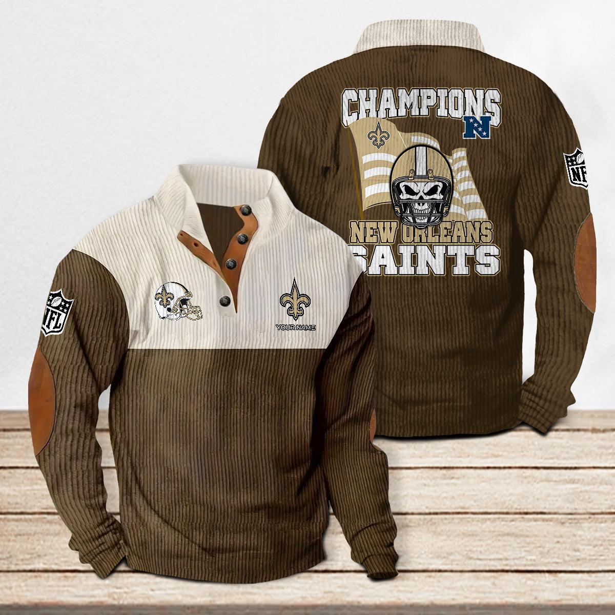 New Orleans Saints Colorful Stand Collar Sweatshirt Limited Edition AZCACSSW000074