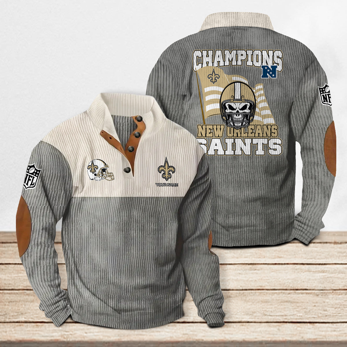 New Orleans Saints Colorful Stand Collar Sweatshirt Limited Edition AZCACSSW000074