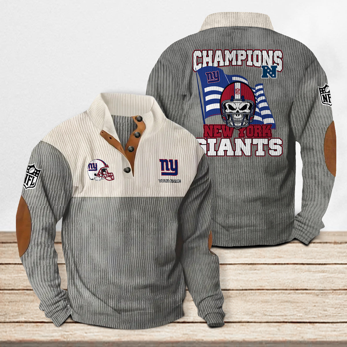 New York Giants Colorful Stand Collar Sweatshirt Limited Edition AZCACSSW000075
