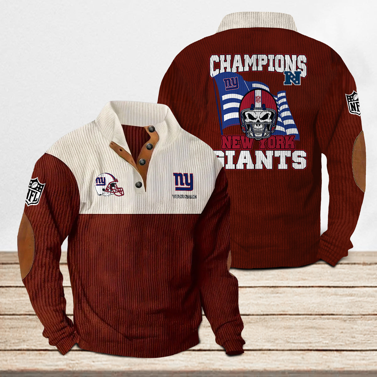 New York Giants Colorful Stand Collar Sweatshirt Limited Edition AZCACSSW000075