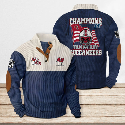 Tampa Bay Buccaneers Colorful Stand Collar Sweatshirt Limited Edition AZCACSSW000079