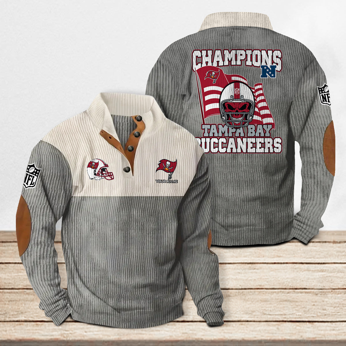 Tampa Bay Buccaneers Colorful Stand Collar Sweatshirt Limited Edition AZCACSSW000079