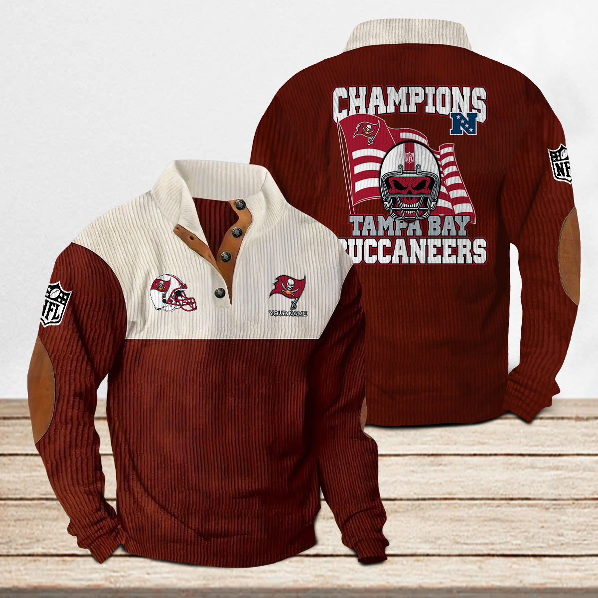Tampa Bay Buccaneers Colorful Stand Collar Sweatshirt Limited Edition AZCACSSW000079