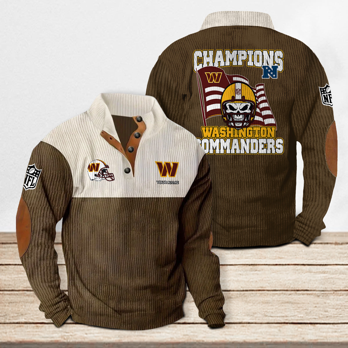 Washington Commanders Colorful Stand Collar Sweatshirt Limited Edition AZCACSSW000080
