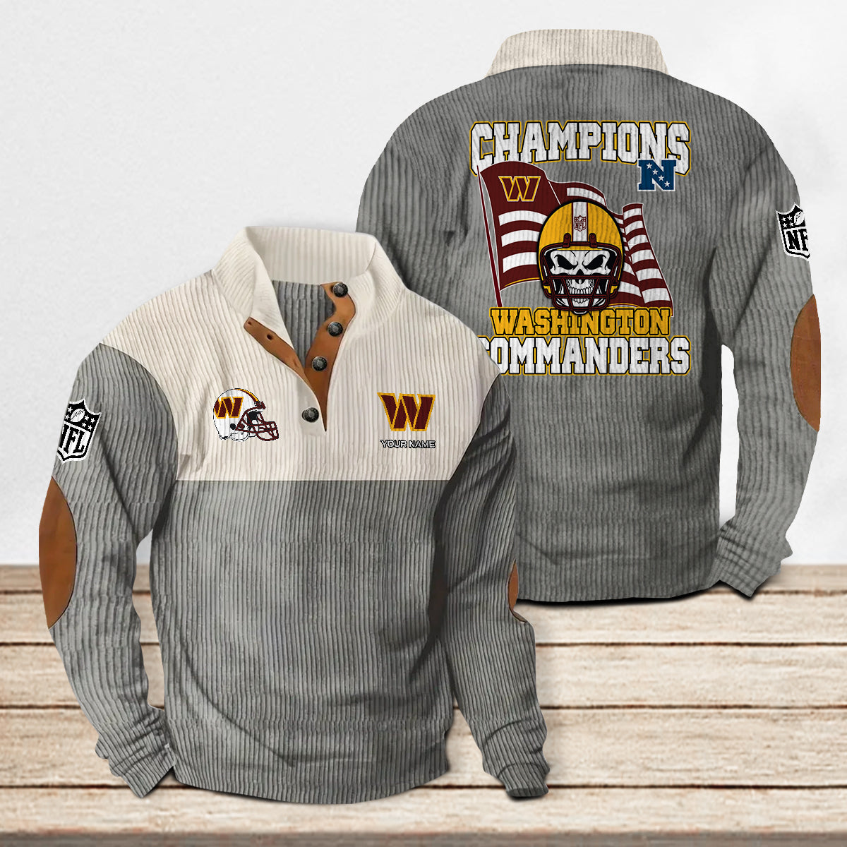 Washington Commanders Colorful Stand Collar Sweatshirt Limited Edition AZCACSSW000080