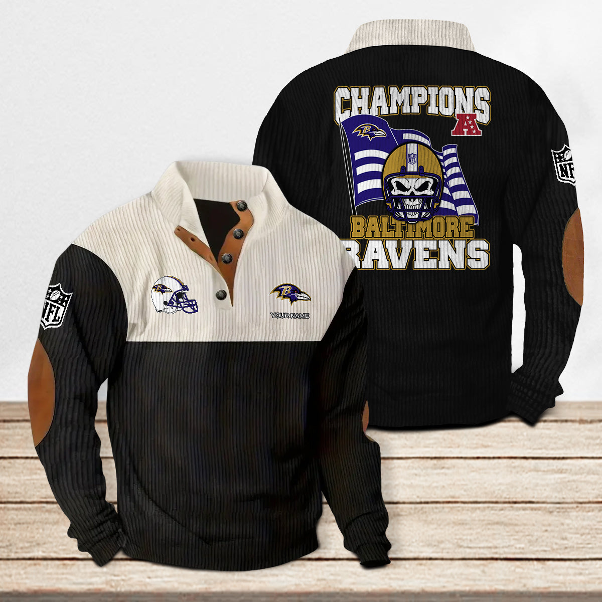 Baltimore Ravens Colorful Stand Collar Sweatshirt Limited Edition AZCACSSW000081