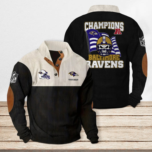 Baltimore Ravens Colorful Stand Collar Sweatshirt Limited Edition AZCACSSW000081