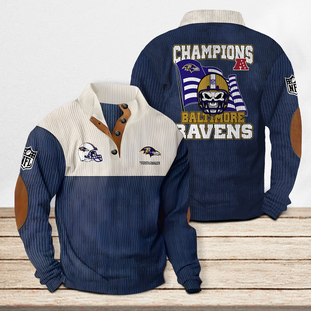 Baltimore Ravens Colorful Stand Collar Sweatshirt Limited Edition AZCACSSW000081