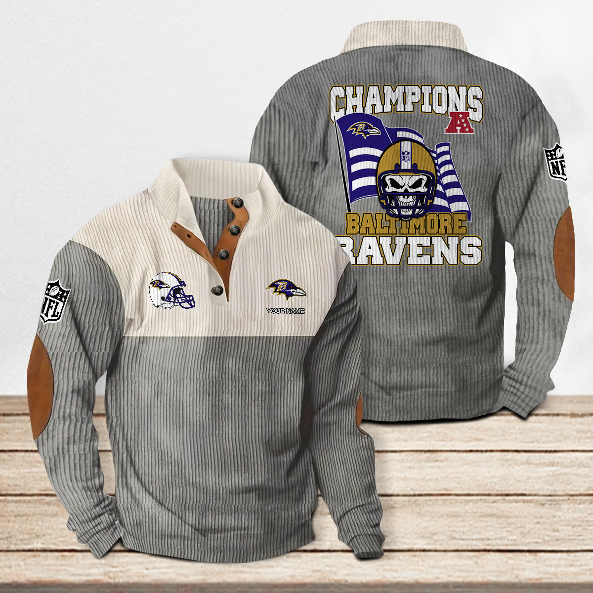 Baltimore Ravens Colorful Stand Collar Sweatshirt Limited Edition AZCACSSW000081